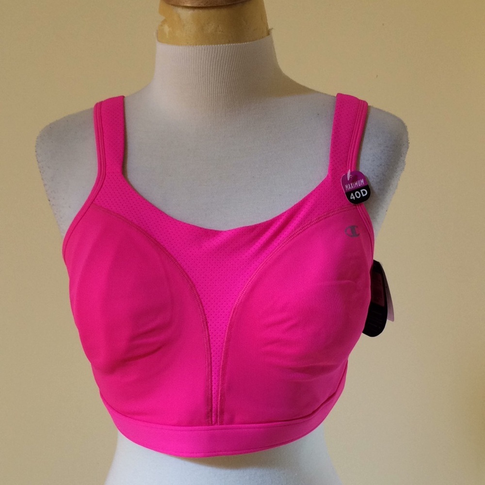 NWT! Champion 40D pink knit sports bra!